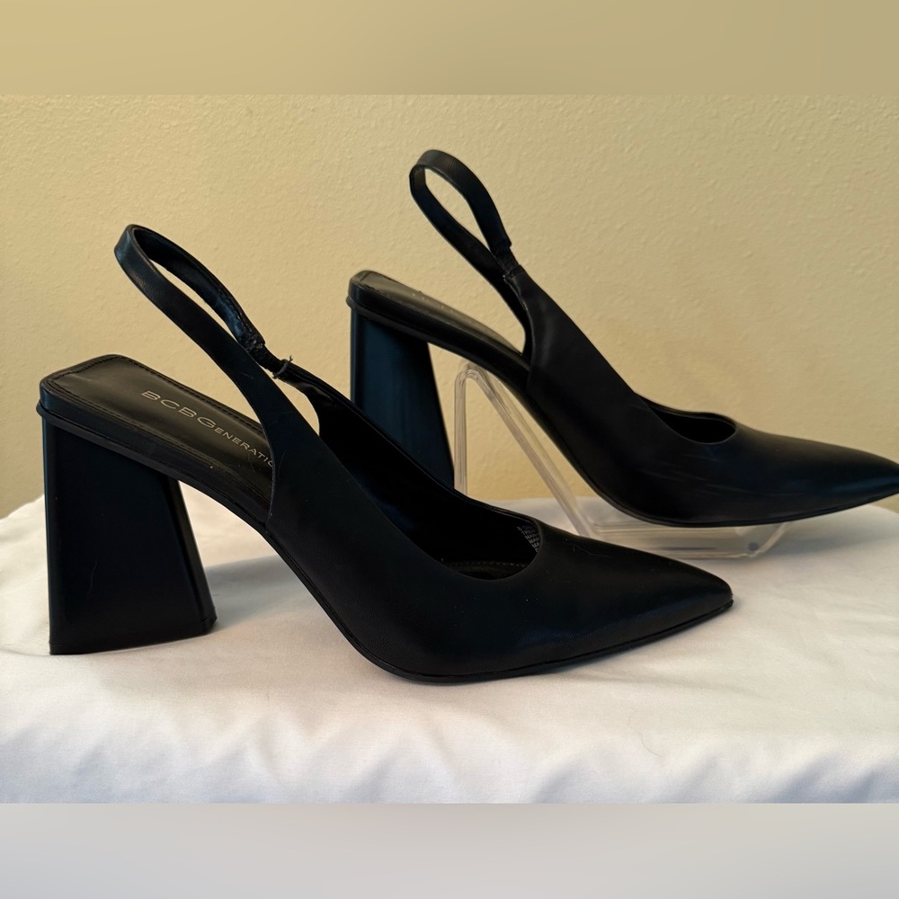 Bcbgeneration Black Slingback Heels - image 2